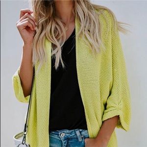Lime Knit Cardigan